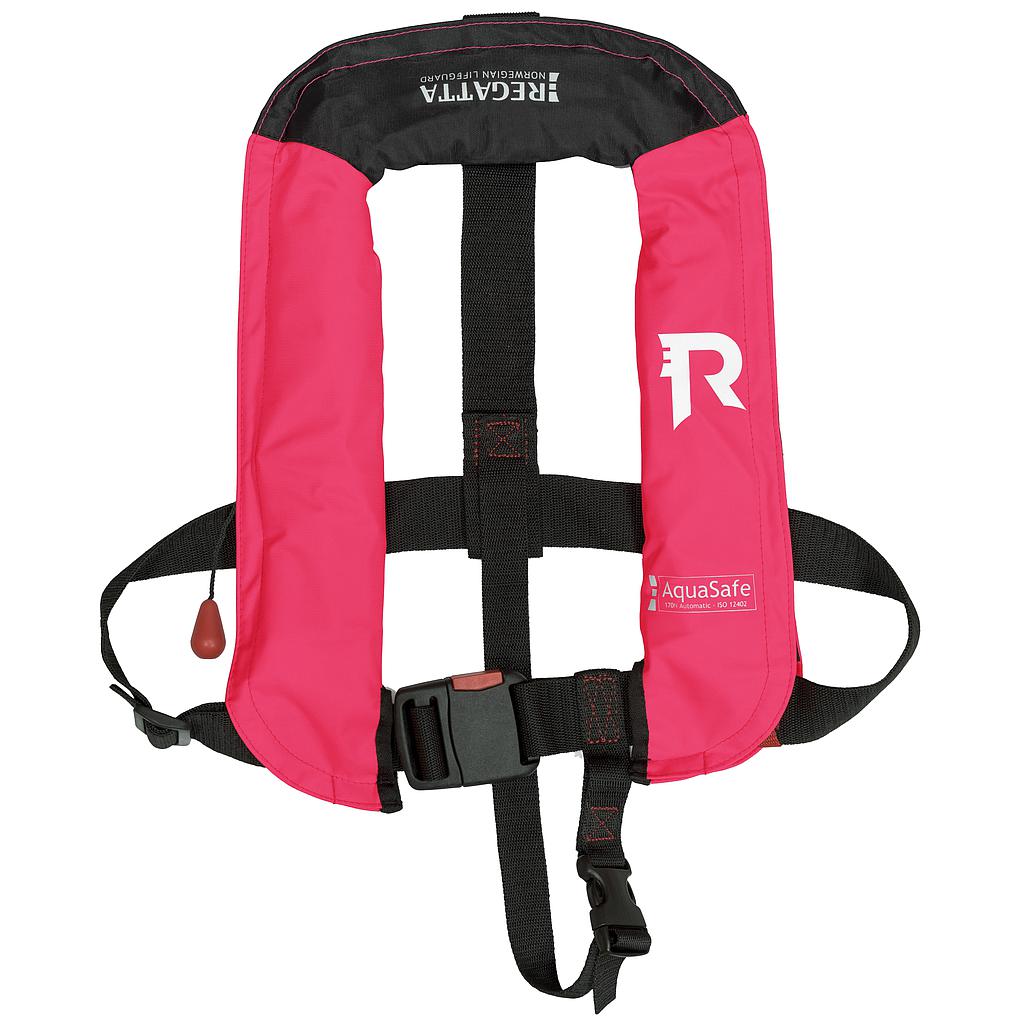Ragatta AquaSafe Junior Automatische Rettungsweste 18-40kg pink ( CE ISO 12402-4 100W )