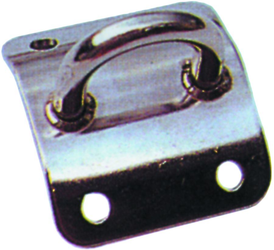 Oogplaat Gebogen  Rvs  46x42mm