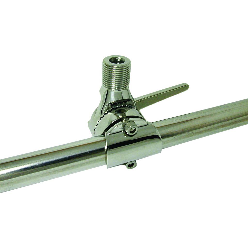 NIRO Verstellbarer Antennefuß für Relingsmontage (Ø20-25mm)