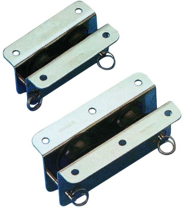 NIRO Umlenkrollen Zweischeiben  8mm  Scheibe Ø25mm