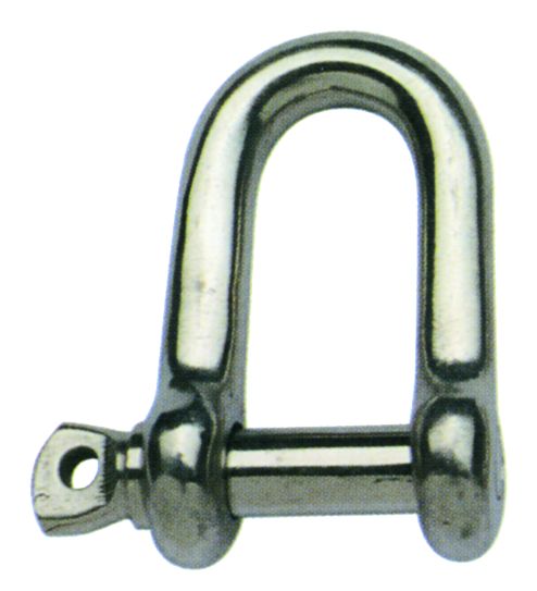 RVS D-sluiting  6mm