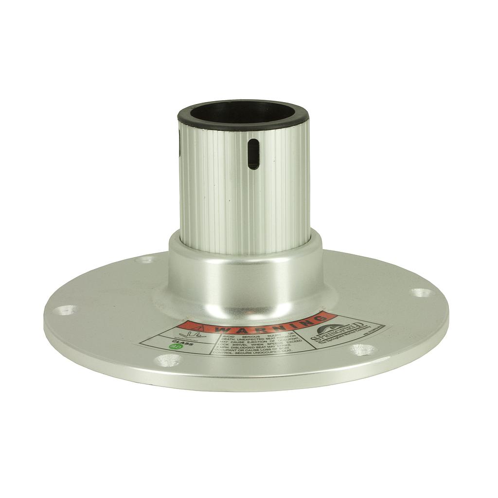 Regatta stoelpoot  vast  extra laag: H=114mm  voetplaat Ø229mm